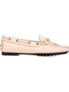 Tod S Gommino Loafers, Women's, Size: 39, Pink/purple, Leather/rubber