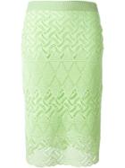 Ermanno Scervino Open Knit Skirt