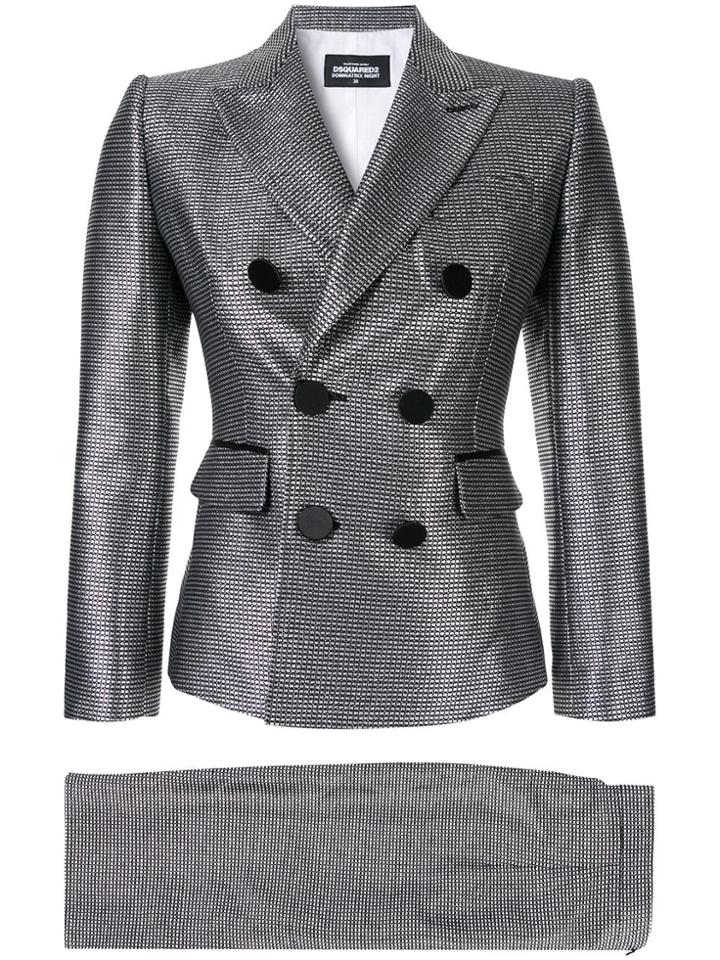 Dsquared2 Metallic Blazer - Silver