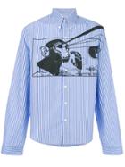 Prada Striped Print Shirt - Blue