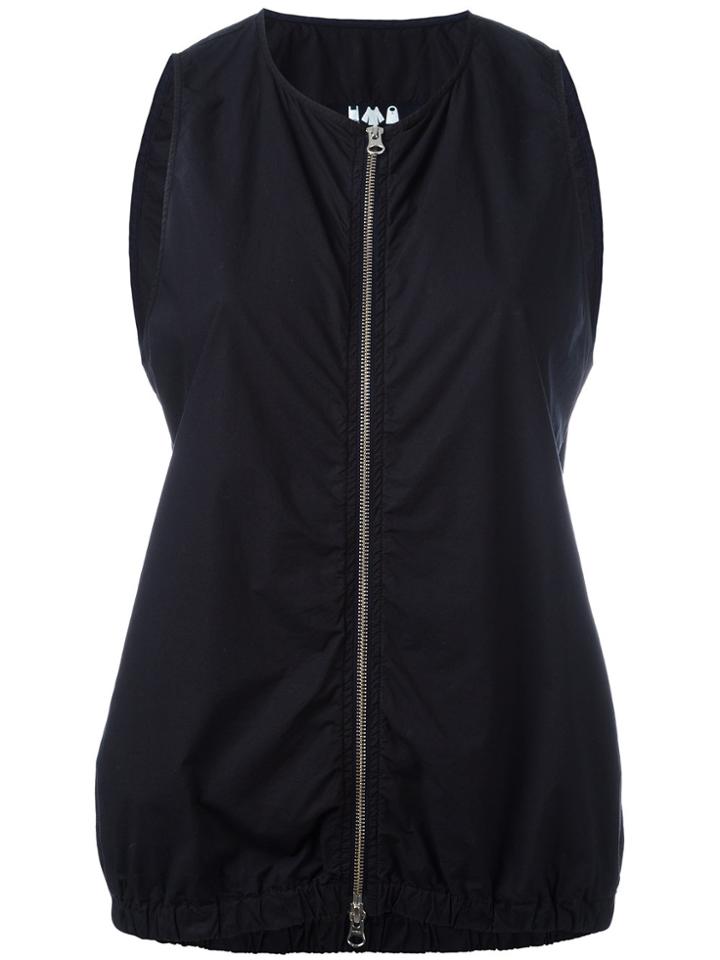 Labo Art Zip-up Lightweight Gilet - Black