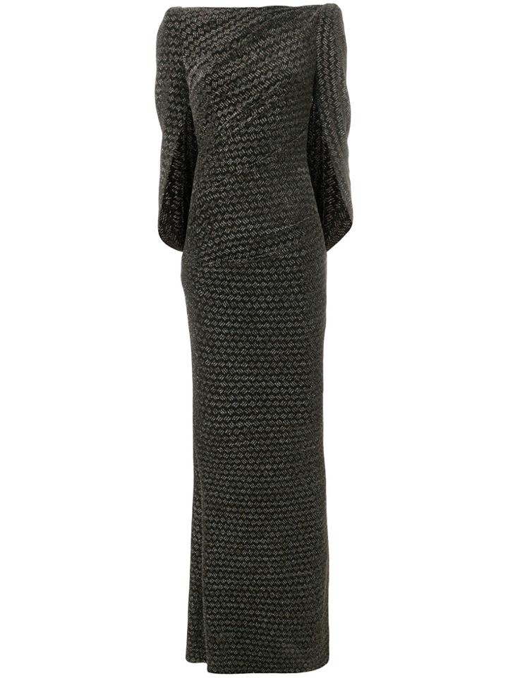 Talbot Runhof Cape-effect Gown - Black