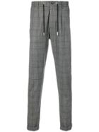 Eleventy Checked Trousers - Grey