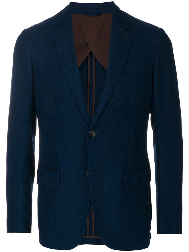 Ermenegildo Zegna Casual Single-breasted Blazer - Blue