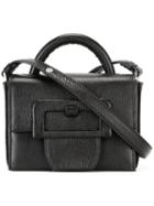 Maison Margiela Buckle Detail Crossbody Bag, Women's, Black, Leather