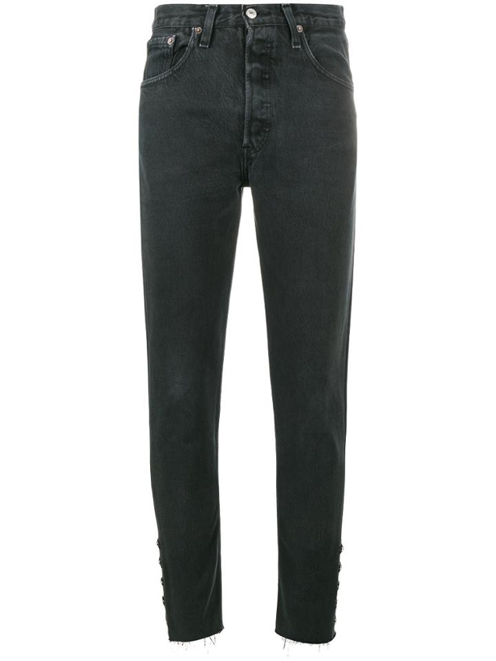 Olivier Theyskens Mid-rise Straight Leg Jeans With Hook And Eye Detail