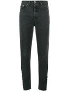 Olivier Theyskens Mid-rise Straight Leg Jeans With Hook And Eye Detail