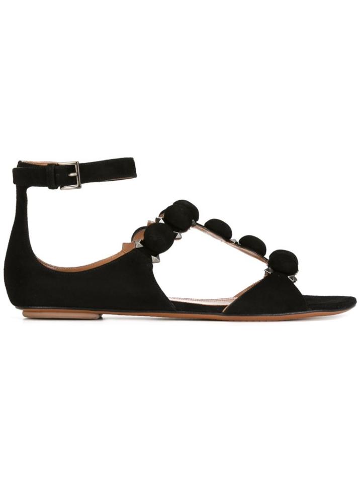Alaïa Round Appliqué Flat Sandals