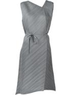 Pleats Please By Issey Miyake Pleated Flared Dress, Women's, Size: 3, Grey, Polyester