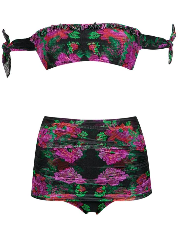 Amir Slama Off The Shoulder Bikini Set - Pink