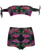 Amir Slama Off The Shoulder Bikini Set - Pink
