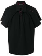 Y / Project Double Collar Polo Shirt - Black