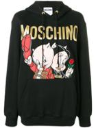 Moschino Moschino X Looney Tunes Embroidered Hoodie - Black