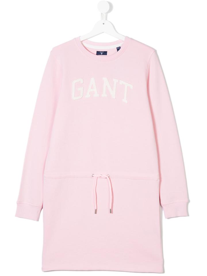 Gant Kids Teen Drawstring Sweater Dress - Pink & Purple
