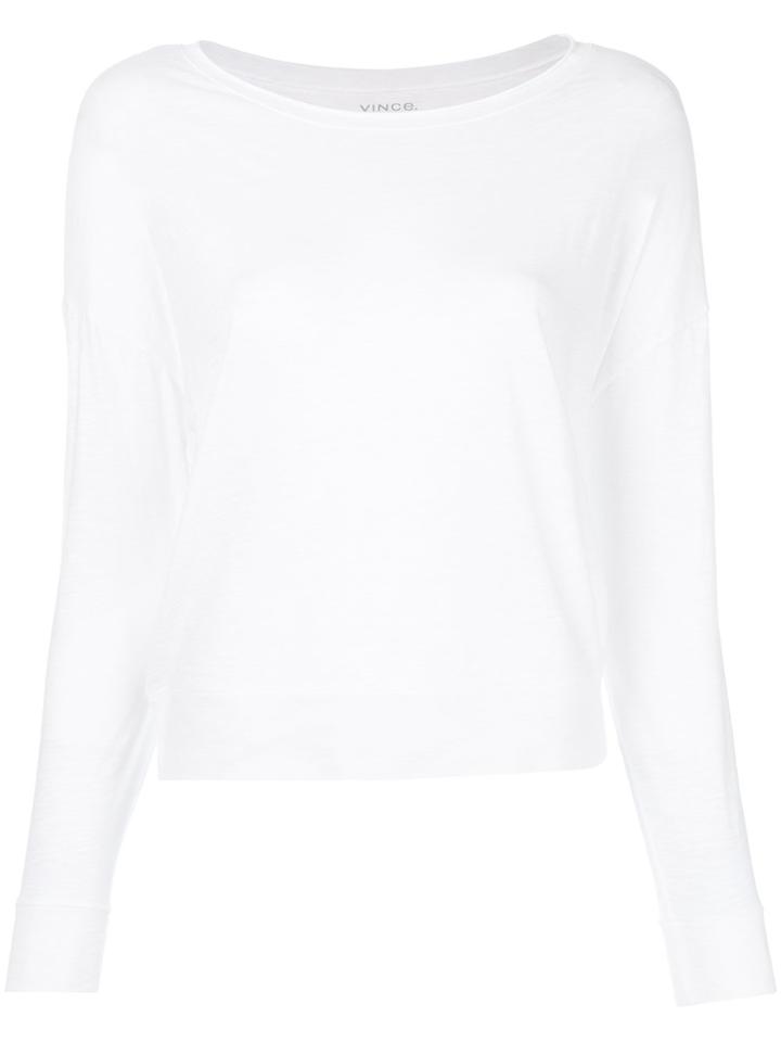 Vince Boat Neck Sweater - White