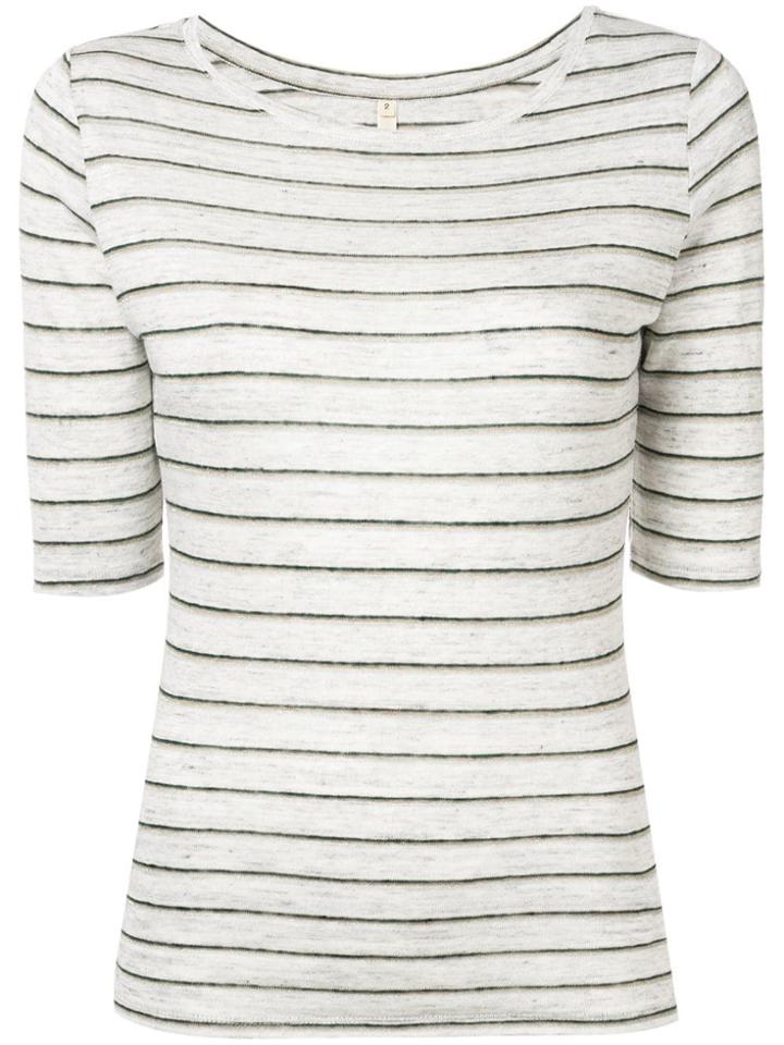 Bellerose Striped T-shirt - Blue