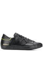Philippe Model Side Patch Detail Lace-up Sneakers - Black