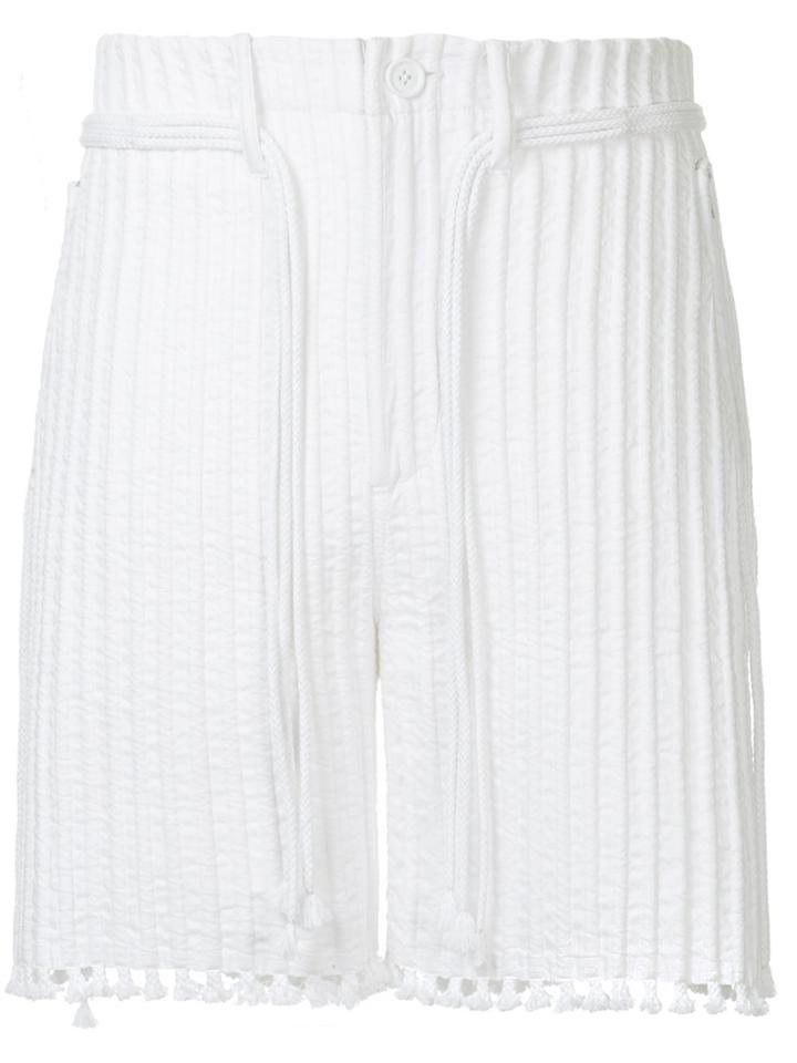 Craig Green Cord And Tunnel Shorts - White