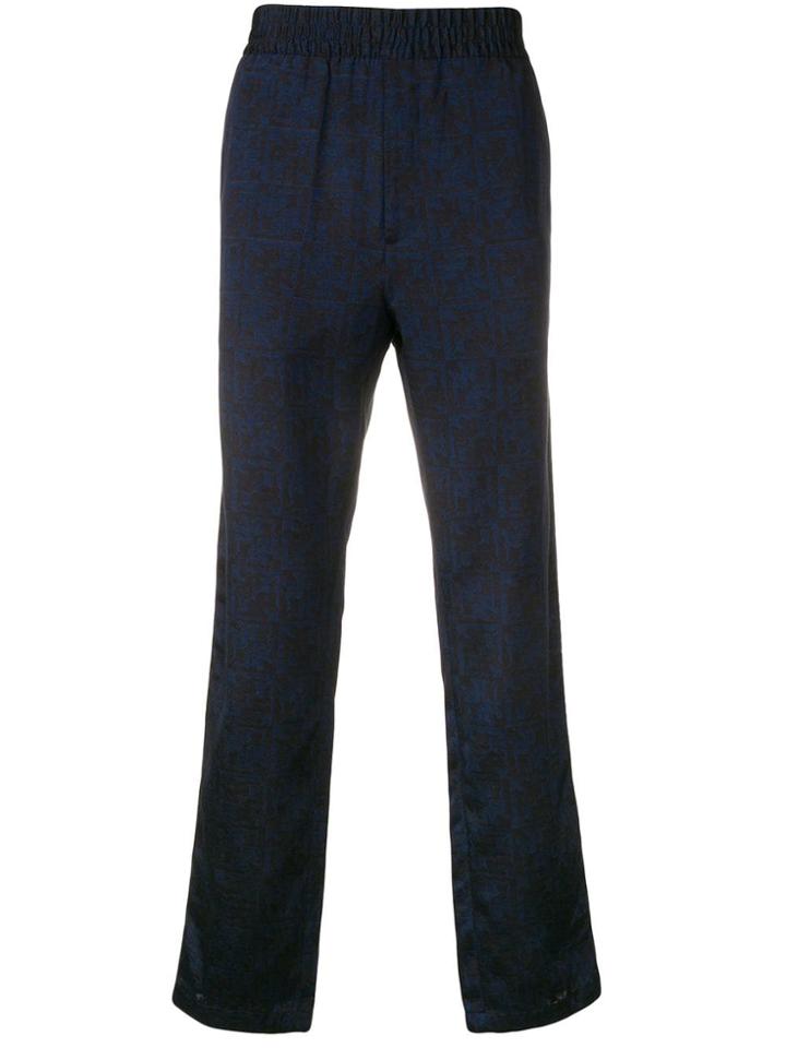 Paura Mid Rise Track Trousers - Blue