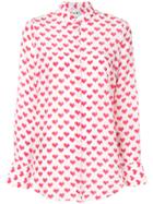 Aybi Heart Print Shirt - Pink & Purple