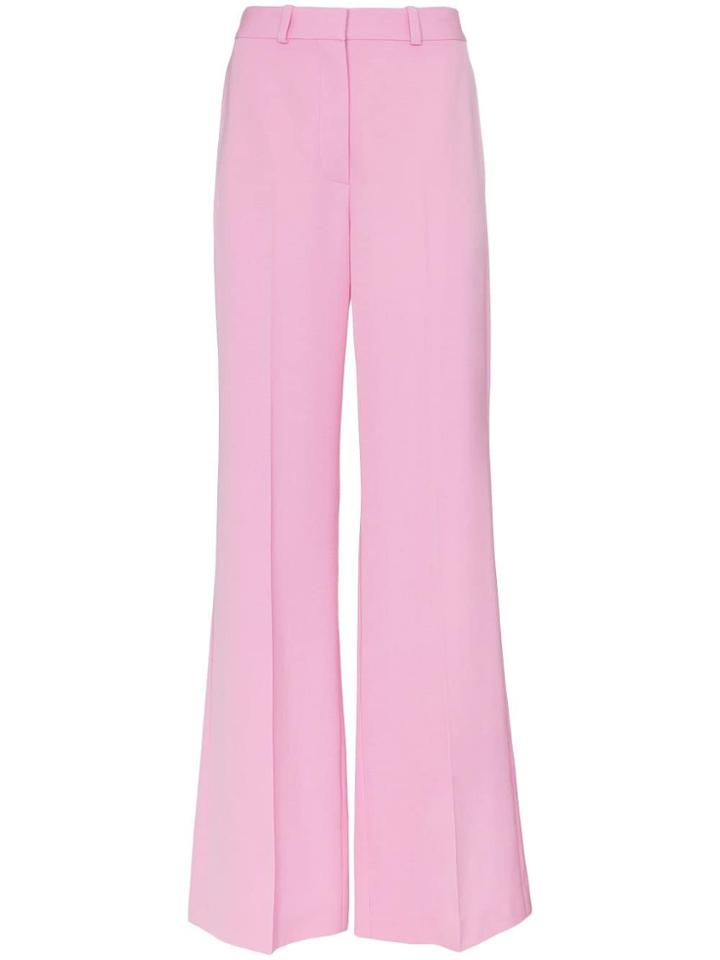 Stella Mccartney Slit Hem Tailored Wool Trousers - Pink