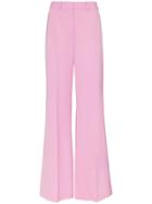 Stella Mccartney Slit Hem Tailored Wool Trousers - Pink