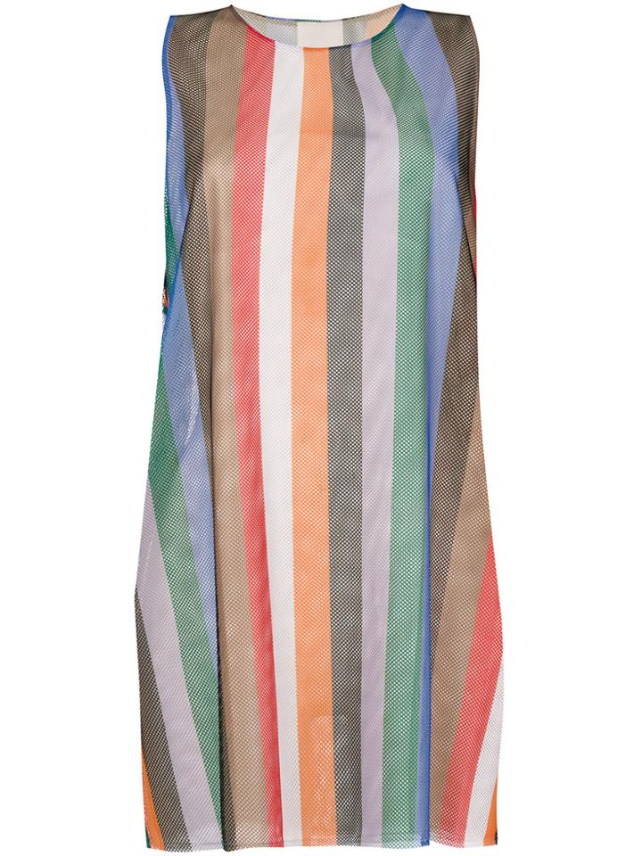 Reality Studio Striped Sleeveless Blouse - Multicolour