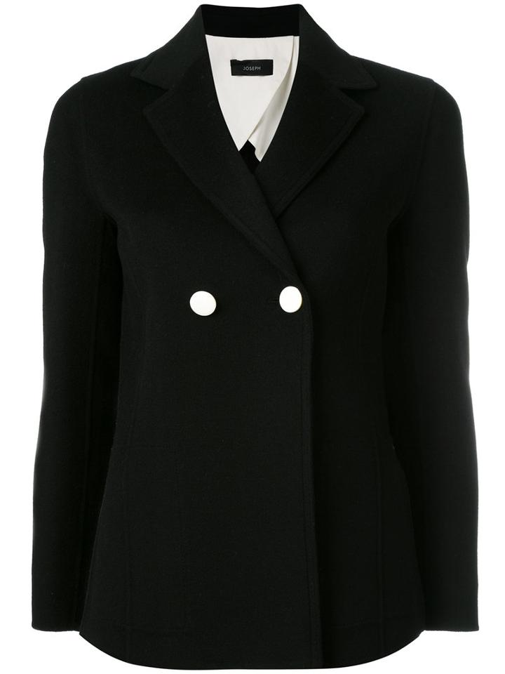 Joseph - Contrast Blazer - Women - Cotton/viscose/cashmere/wool - 36, Women's, Black, Cotton/viscose/cashmere/wool