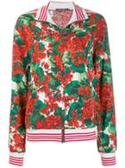 Dolce & Gabbana Floral Print Bomber Jacket - Green