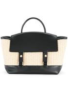 Sacai Woven Tote Bag - Nude & Neutrals