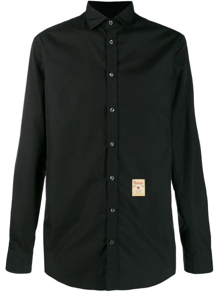 Dsquared2 Vintage Tag Poplin Shirt - Black