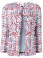 Edward Achour Paris Classic Tweed Jacket - Blue