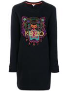 Kenzo Tiger Sweatshirt Dress - Black