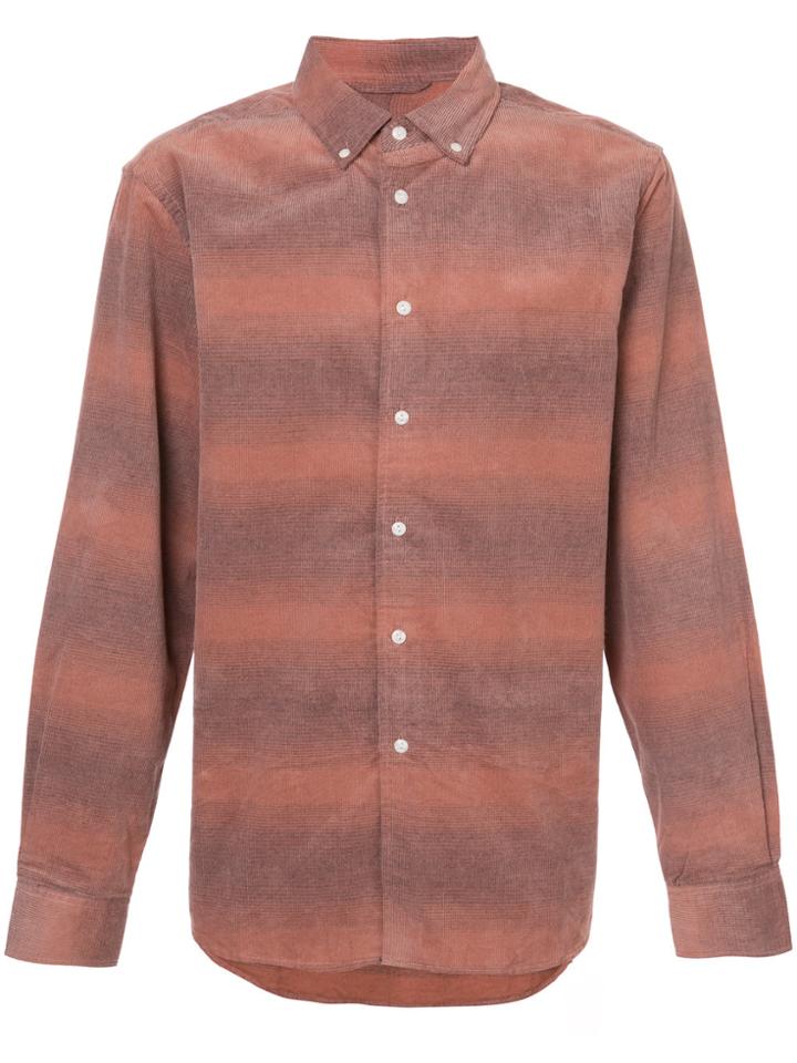 Saturdays Nyc Striped Shirt - Yellow & Orange