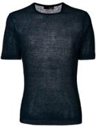 Lardini Sheer Crewneck T-shirt - Blue