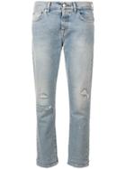 7 For All Mankind Distressed Jeans - Blue