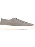 Santoni Flat Lace-up Sneakers - Grey