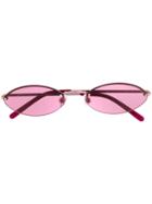 Marc Jacobs Eyewear Oval Frame Sunglasses - Pink