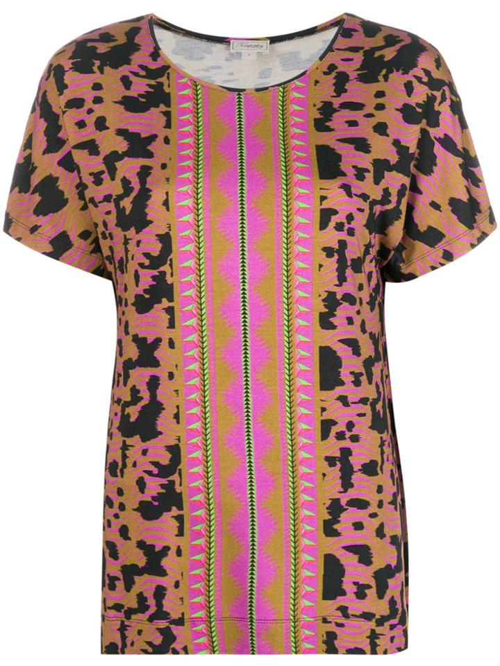 Temperley London Cow Print T-shirt - Green