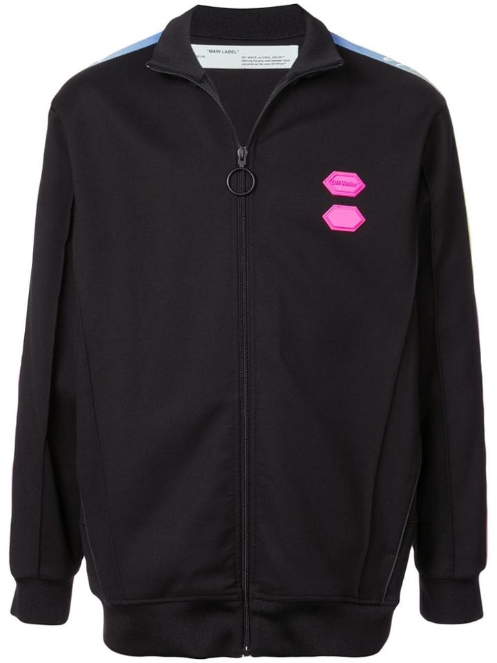 Off-white Side Panelled Bomber Jacket - Black
