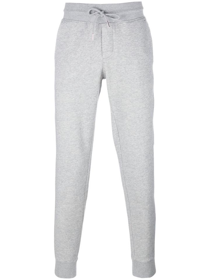 Moncler Slim Fit Track Pants, Men's, Size: Medium, Grey, Cotton