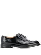 Church's Shannon Flower Lace-up Shoes - Black