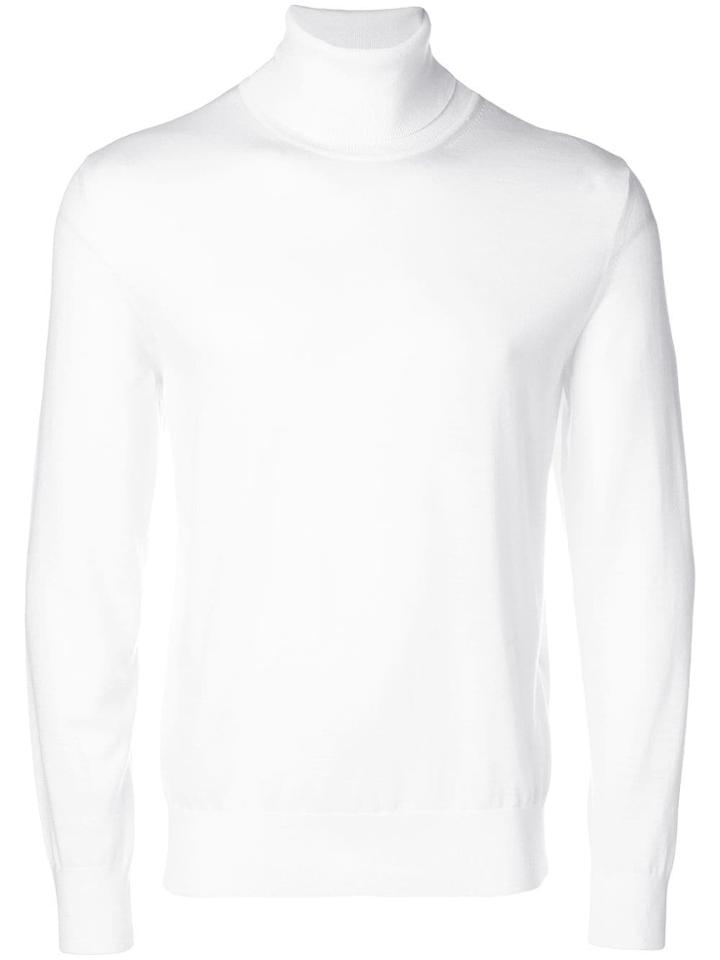 Z Zegna Round Neck Jumper - White