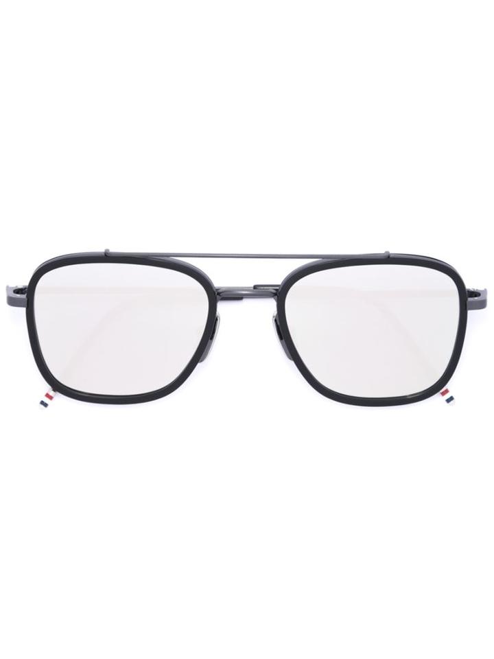 Thom Browne Square Frame Sunglasses, Men's, Black, Acetate/metal Other
