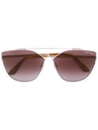 Tom Ford Eyewear Cat Eye Sunglasses - Brown