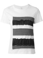 Y's - Panelled T-shirt - Women - Cotton/cupro - 2, White, Cotton/cupro