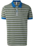 Sun 68 - Striped Polo Shirt - Men - Cotton/spandex/elastane - Xxxl, Green, Cotton/spandex/elastane