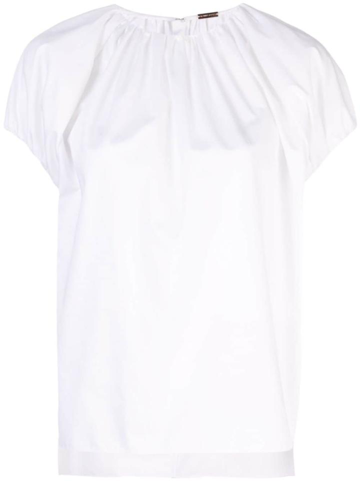 Adam Lippes Asymmetric Hem Top - White