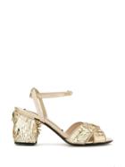 No21 Metallic Embellished Sandals - Gold
