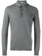 Boglioli Heathered Polo Shirt, Men's, Size: Large, Grey, Virgin Wool